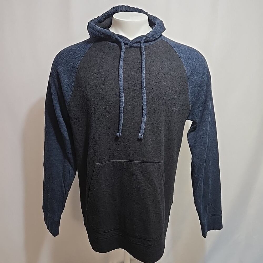 Vince Hoodie Raglan Sleeve Mens Size Large Pullover Lightweight Colorblock